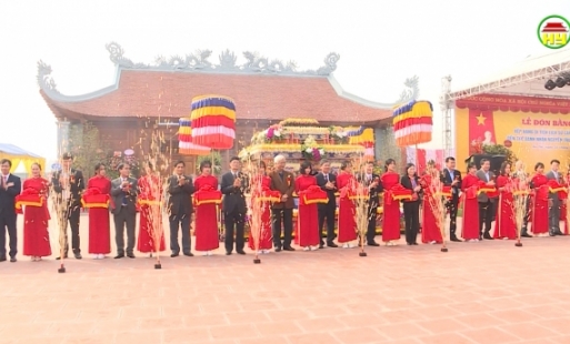 Ân Thi: Đón Bằng xếp hạng di tích lịch sử cấp tỉnh và khánh thành Đền thờ danh nhân Nguyễn Trung Ngạn
