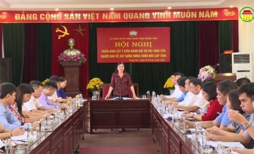 Hội nghị triển khai lấy ý kiến đánh giá sự hài lòng của người dân về xây dựng NTM cấp tỉnh