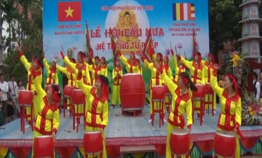 Độc đáo lễ hội cầu mưa ở xã Lạc Hồng, Văn Lâm