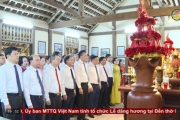 Dâng hương, dâng hoa trước thềm Đại hội đại biểu Đảng bộ tỉnh