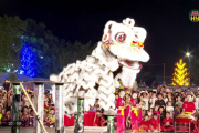 Sôi động giải múa lân, sư, rồng tại lễ hội chùa Keo mùa thu