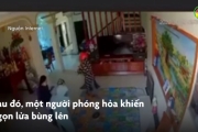 Khởi tố vụ 3 con gái mang xăng đốt nhà mẹ tại xã Trung Hoà, huyện Yên Mỹ.