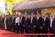 Dâng hương kỷ niệm 800 năm sáng lập Vương triều Trần