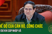 Chế độ của cán bộ, công chức dôi dư khi sáp nhập xã