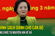 Chính sách dành cho Cán bộ, Công chức tự nguyện xin về Xã