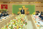Đoàn kiểm tra của Bộ Chính trị làm việc với Ban Thường vụ Tỉnh ủy Hưng Yên