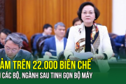 Giảm trên 22.000 biên chế tại các bộ, ngành sau tinh gọn bộ máy