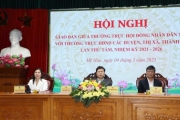 Giao ban giữa Thường trực HĐND tỉnh Hưng Yên với Thường trực HĐND các huyện, thị xã, thành phố
