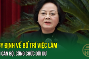 Quy định về bố trí việc làm với cán bộ, công chức dôi dư
