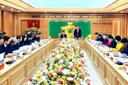 Ban Thường vụ Tỉnh ủy Hưng Yên làm việc với Ban Thường vụ Tỉnh ủy Thái Bình về Đề án hợp nhất tỉnh Hưng Yên và tỉnh Thái Bình