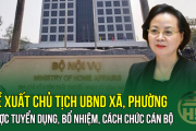 Đề xuất Chủ tịch UBND xã, phường được tuyển dụng, bổ nhiệm, cách chức cán bộ