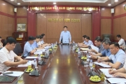 Đồng chí Phó Bí thư Thường trực Tỉnh ủy Trần Quốc Toản làm việc với Ban Thường vụ Huyện uỷ Ân Thi và Kim Động