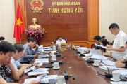 UBND tỉnh họp xem xét, cho ý kiến Đề án sáp nhập cấp xã tỉnh Hưng Yên