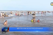 Biển Cồn Vành thu hút khách dịp nghỉ lễ