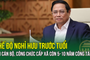 Chế độ nghỉ hưu trước tuổi với cán bộ, công chức cấp xã còn 5-10 năm công tác