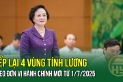 MỚI: Xếp lại 4 vùng tính lương theo đơn vị hành chính mới từ 1/7/2025