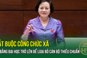BẮT BUỘC công chức xã có bằng đại học trở lên để loại bỏ cán bộ thiếu chuẩn