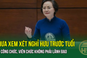 Chưa xem xét nghỉ hưu trước tuổi với công chức, viên chức không phải lãnh đạo