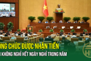 Công chức được nhận tiền khi không nghỉ hết ngày nghỉ trong năm