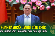 Mới: Quy định bằng cấp cán bộ, công chức cấp xã, phường mới ? 16.000 công chức chưa đạt chuẩn