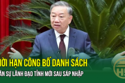 THỜI HẠN công bố danh sách nhân sự lãnh đạo tỉnh mới sau sáp nhập