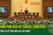 THỐNG NHẤT: Không phải đưa hết Cán bộ, công chức từ Tỉnh Cũ về Tỉnh Mới khi sáp nhập