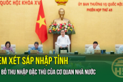 Xem xét sáp nhập tỉnh, bãi bỏ thu nhập đặc thù của cơ quan nhà nước