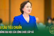 Yêu cầu tiêu chuẩn về bằng đại học của công chức cấp xã