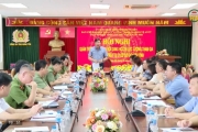 Chuẩn bị hội thi lực lượng tham gia bảo vệ ANTT ở cơ sở giỏi cấp tỉnh 