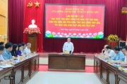 Đoàn công tác của Ban Thường vụ Tỉnh ủy làm việc với các xã