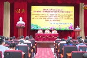 Đoàn công tác của Ban Thường vụ Tỉnh ủy làm việc với các xã