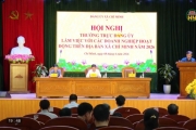 Xã Chí Minh làm việc với các doanh nghiệp 