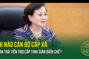 Khi nào cán bộ cấp xã hoàn trả tiền trợ cấp tinh giản biên chế?