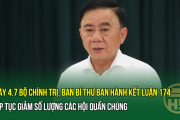 Ngày 4.7 Bộ Chính trị, Ban Bí thư ban hành Kết luận 174: Tiếp tục giảm số lượng các hội quần chúng