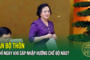 Cán bộ thôn nghỉ ngay khi sáp nhập hưởng chế độ nào?