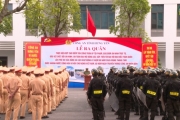 Công an tỉnh ra quân trấn áp tội phạm