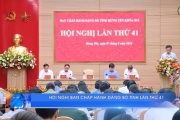 Hội nghị Ban chấp hành Đảng bộ tỉnh lần thứ 41