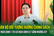 Toàn bộ đối tượng hưởng chính sách tại Nghị định 178 và Nghị định 67 gồm những ai?