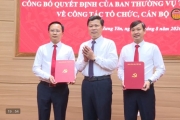 Công bố quyết định công tác tổ chức, cán bộ