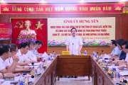 Đồng chí Bí thư Tỉnh ủy làm việc tại một số địa phương