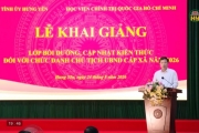 Khai giảng lớp bồi dưỡng, cập nhật kiến thức năm 2026