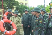 Kiểm tra các đơn vị sẵn sàng ứng phó ảnh hưởng bão số 4