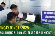 Từ ngày 01/01/2025, bằng lái hạng B1 có được lái xe ô tô nữa không?