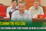 Bộ Chính trị yêu cầu các địa phương hoàn thiện phương án nhân sự khóa mới