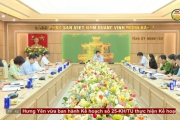 Họp BCĐ thực hiện quy chế dân chủ và dân vận khéo