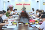 Đồng chí Phó Bí thư Thường trực Tỉnh ủy làm việc tại phường Sơn Nam