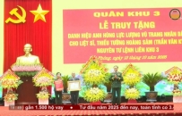 Truy tặng danh hiệu anh hùng cho Thiếu tướng Hoàng Sâm
