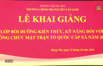 N&acirc;ng cao năng lực c&aacute;n bộ mặt trận