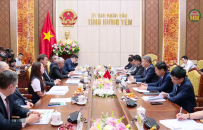 UBND tỉnh l&agrave;m việc với đo&agrave;n cấp cao Belarus