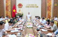 UBND tỉnh nghe b&aacute;o c&aacute;o một số nội dung quan trọng